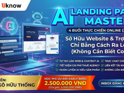 CÁC GÓI THIẾT KẾ WEBSITE-avt AI LANDING PAGE MASTERY: Sở Hữu Website & Trợ Lý AI Chỉ Bằng Cách Ra Lệnh (Không Cần Biết Code)
