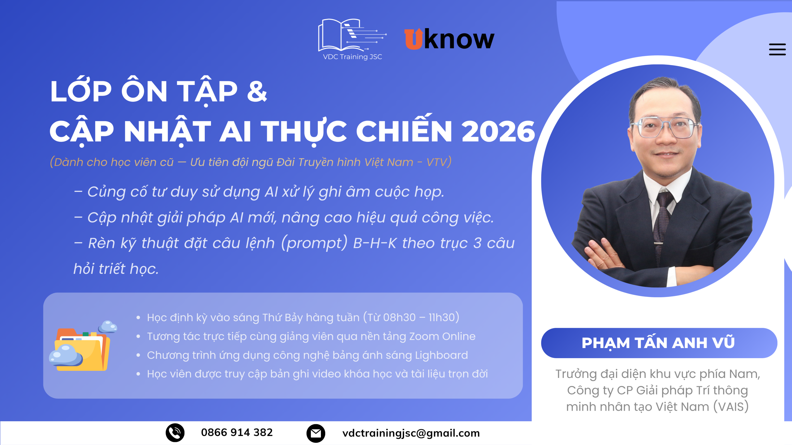 LỚP ÔN TẬP & CẬP NHẬT AI THỰC CHIẾN 2026 LỚP ÔN TẬP & CẬP NHẬT AI THỰC CHIẾN 2026